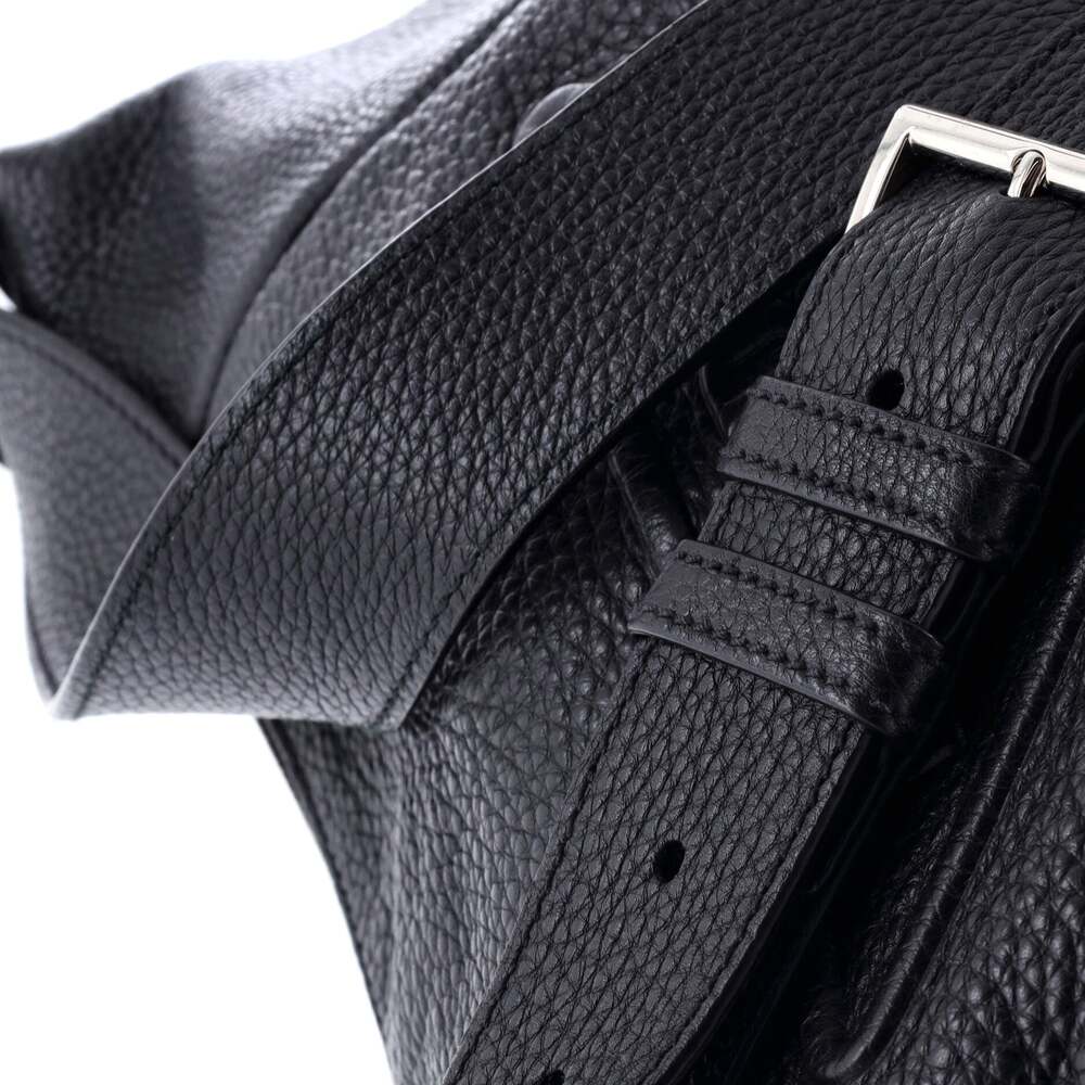 Prada Triangle Logo Embossed Side Zip #254316P15B - Picture 7 of 8